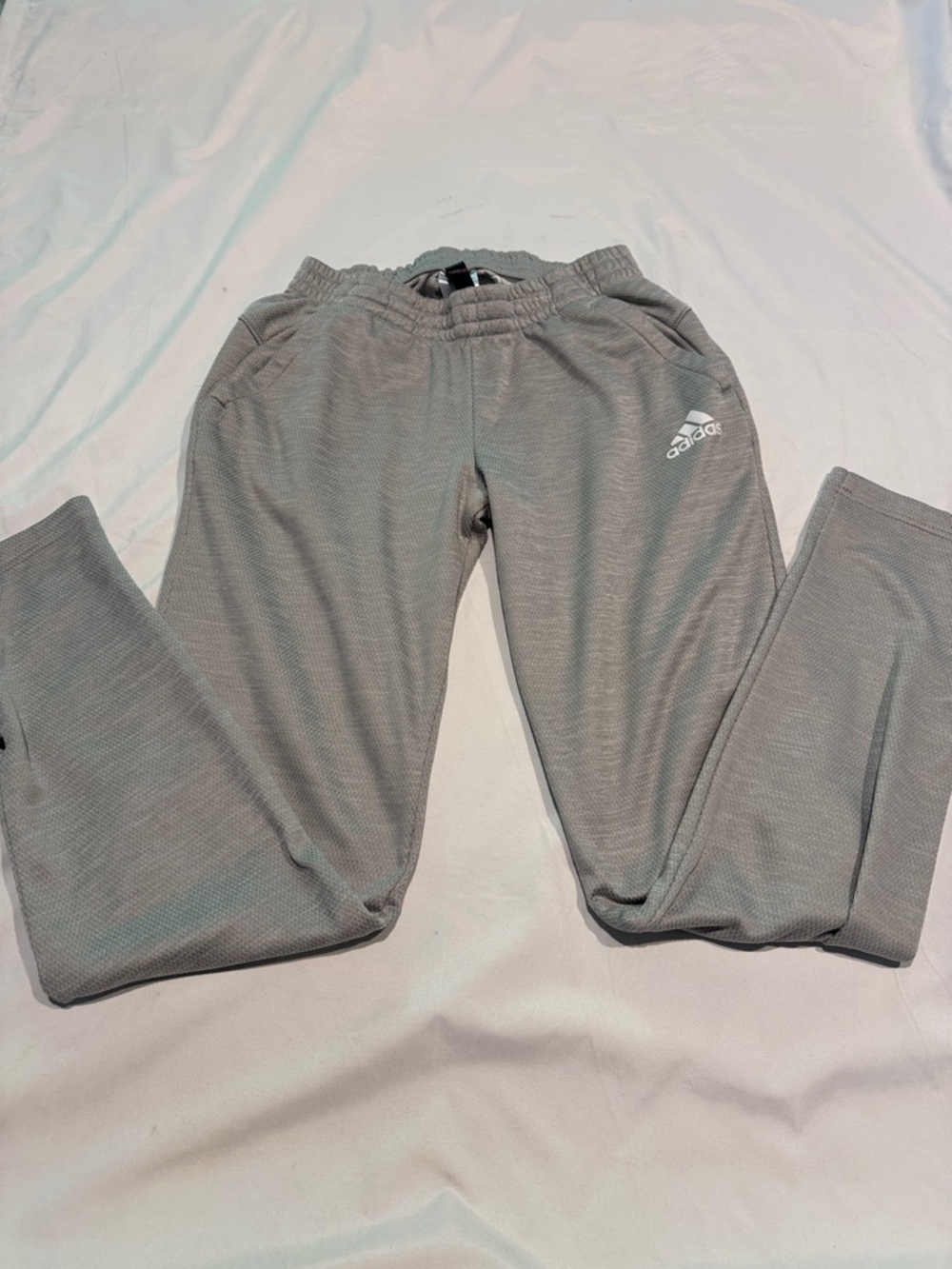 adidas Light Gray Kids Jogger Sweatpants